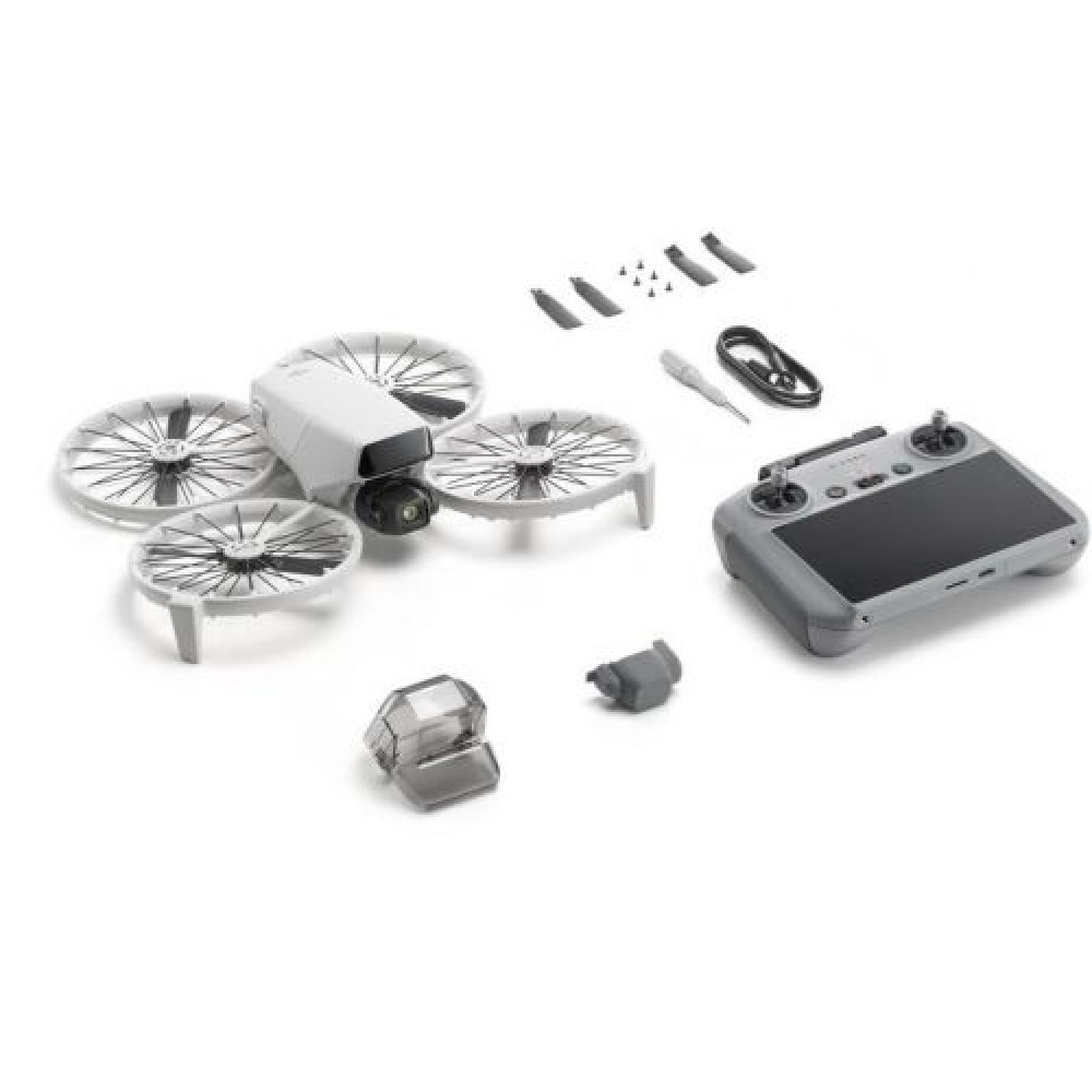 DJI Drone Flip με κάμερα 48 MPx 100 fps με τηλεχειριστήριο DJI RC2, ανοιχτό γκρι EU (CP.FP.00000180.01)