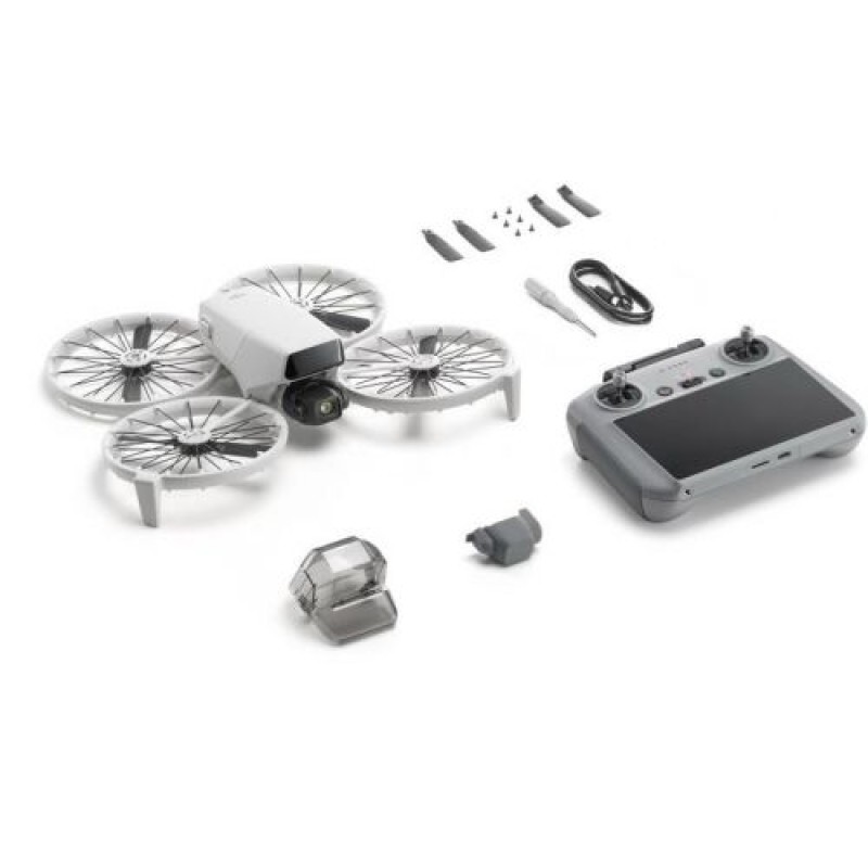 DJI Drone Flip με κάμερα 48 MPx 100 fps με τηλεχειριστήριο DJI RC2, ανοιχτό γκρι EU (CP.FP.00000180.01)