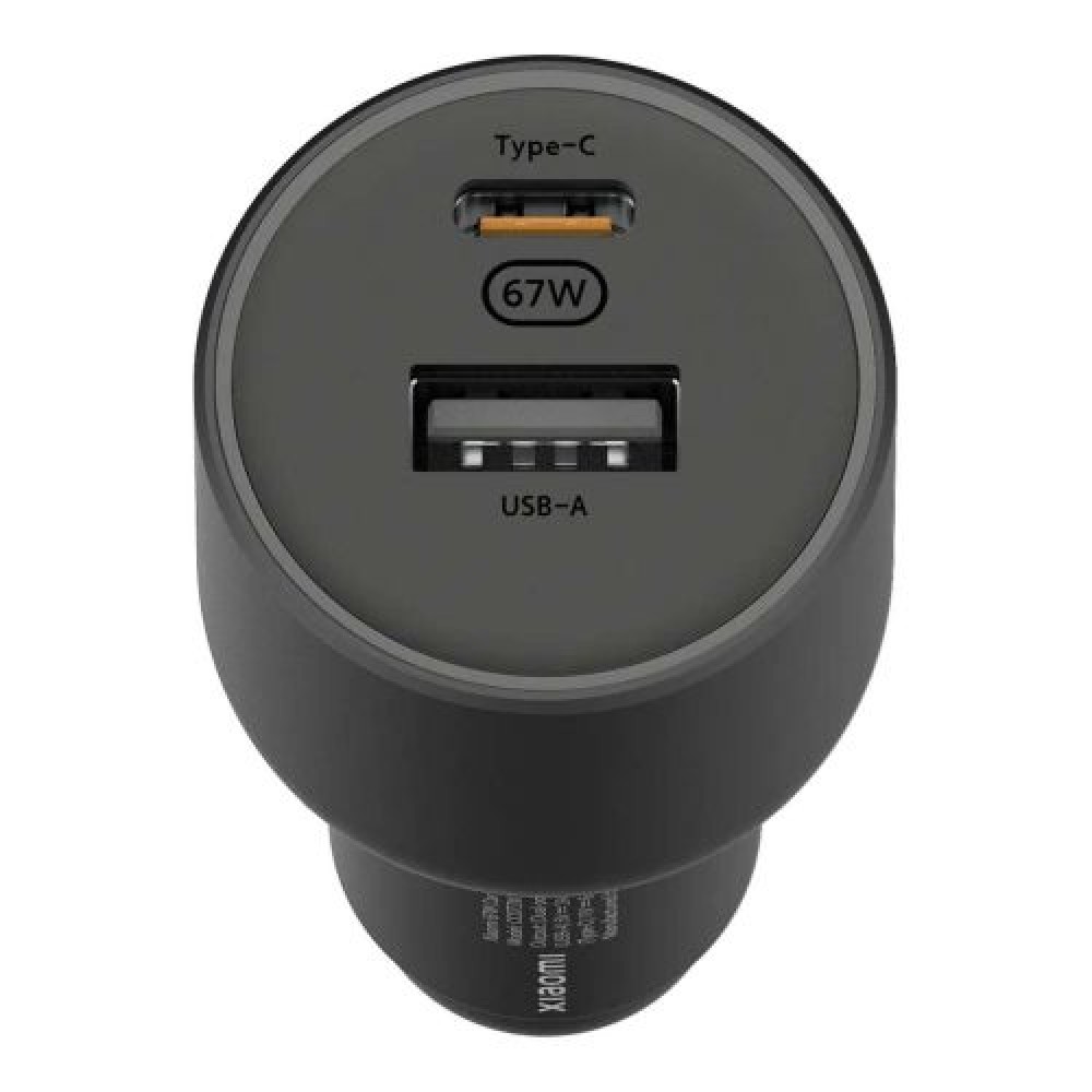 Xiaomi Mi Car Charger 67W USB-A + Type-C Μαύρο EU BHR6814GL