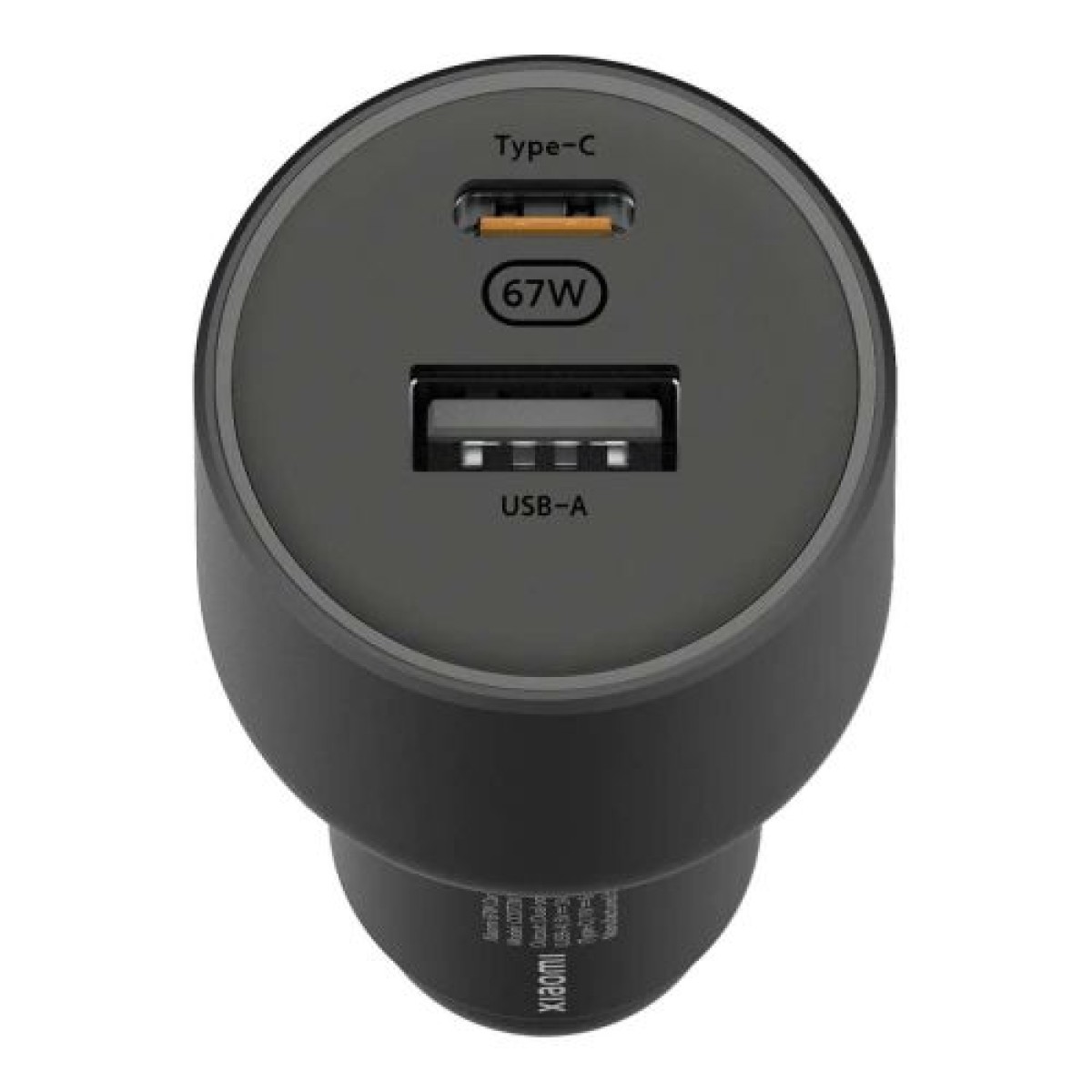 Xiaomi Mi Car Charger 67W USB-A + Type-C Μαύρο EU BHR6814GL