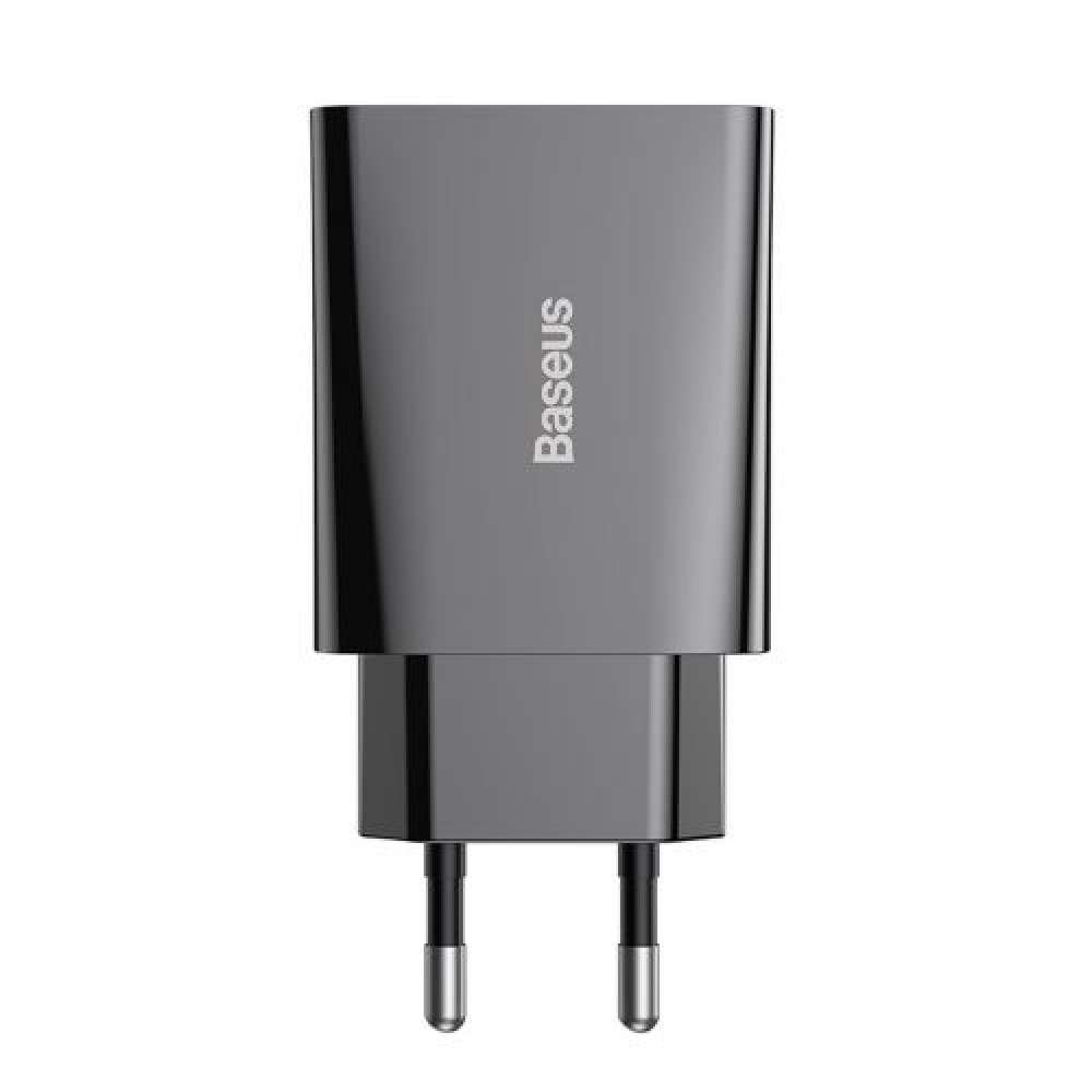 Baseus Travel Charger Speed ​​Mini 1C Quick Charger 20W EU Black (CCFS-SN01)