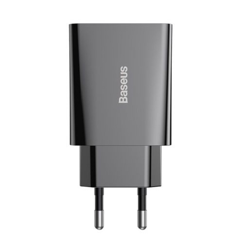Baseus Travel Charger Speed ​​Mini 1C Quick Charger 20W EU Black (CCFS-SN01)