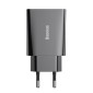 Baseus Travel Charger Speed ​​Mini 1C Quick Charger 20W EU Black (CCFS-SN01)