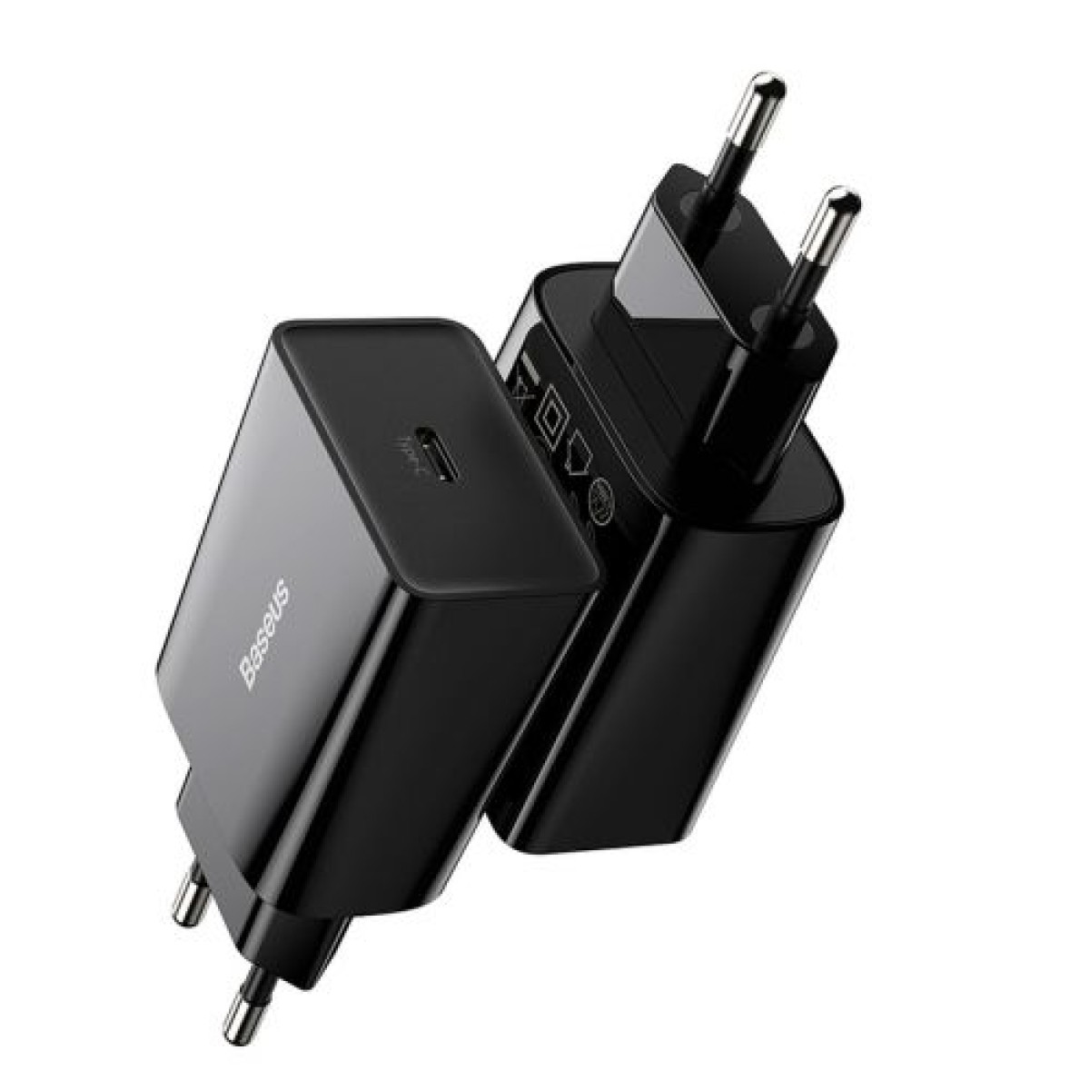 Baseus Travel Charger Speed ​​Mini 1C Quick Charger 20W EU Black (CCFS-SN01)