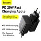 Baseus Travel Charger Speed ​​Mini 1C Quick Charger 20W EU Black (CCFS-SN01)