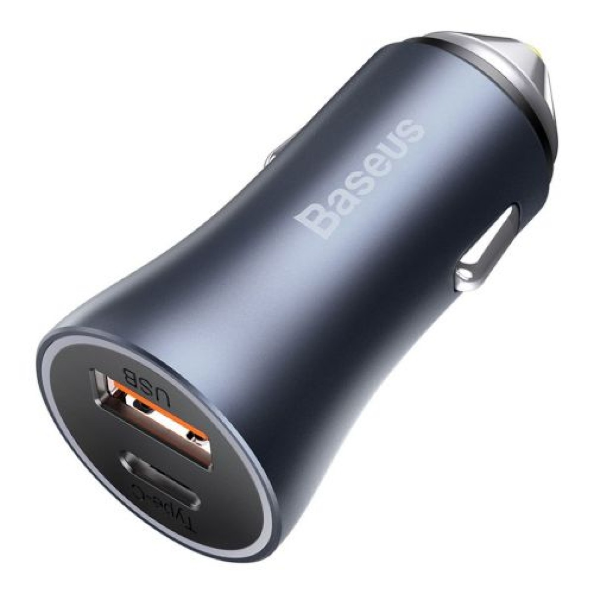 Baseus Car Charger Golden Contactor Pro Dual Quick Charger U+C Power Delivery 3.0 Quick Charge 4, SCP FCP AFC 40W Dark Grey (CCJD-0G)