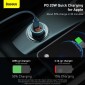 Baseus Car Charger Golden Contactor Pro Dual Quick Charger U+C, PD 3.0, QC 4+, SCP FCP AFC (με Type-C - Lightning 1m Blue) 40W μπλε (TZCCJD-03)
