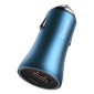 Baseus Car Charger Golden Contactor Pro Dual Quick Charger U+C, PD 3.0, QC 4+, SCP FCP AFC (με Type-C - Lightning 1m Blue) 40W μπλε (TZCCJD-03)