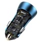 Baseus Car Charger Golden Contactor Pro Dual Quick Charger U+C, PD 3.0, QC 4+, SCP FCP AFC (με Type-C - Lightning 1m Blue) 40W μπλε (TZCCJD-03)