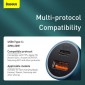 Baseus Car Charger Golden Contactor Pro Dual Quick Charger U+C, PD 3.0, QC 4+, SCP FCP AFC (με Type-C - Lightning 1m Blue) 40W μπλε (TZCCJD-03)