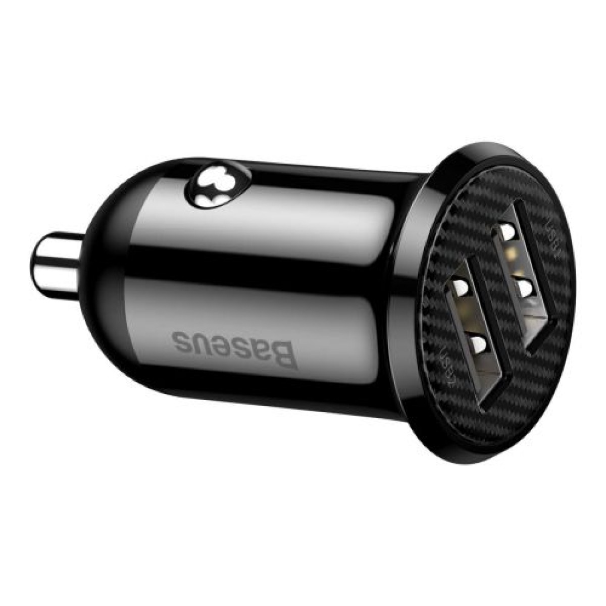 Baseus Car Charger Grain Pro Dual USB 4.8A Μαύρο (CCALLP-01)