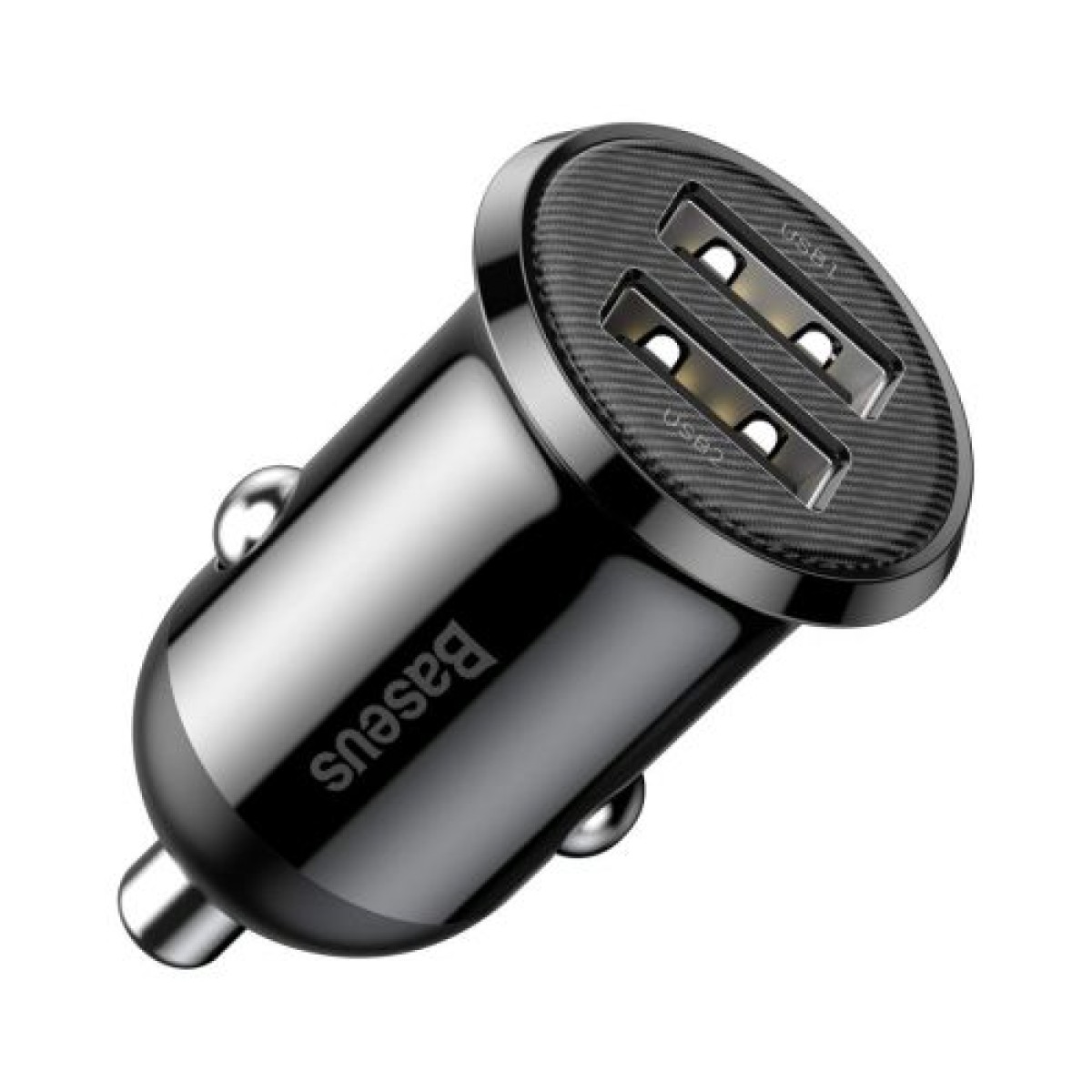 Baseus Car Charger Grain Pro Dual USB 4.8A Μαύρο (CCALLP-01)