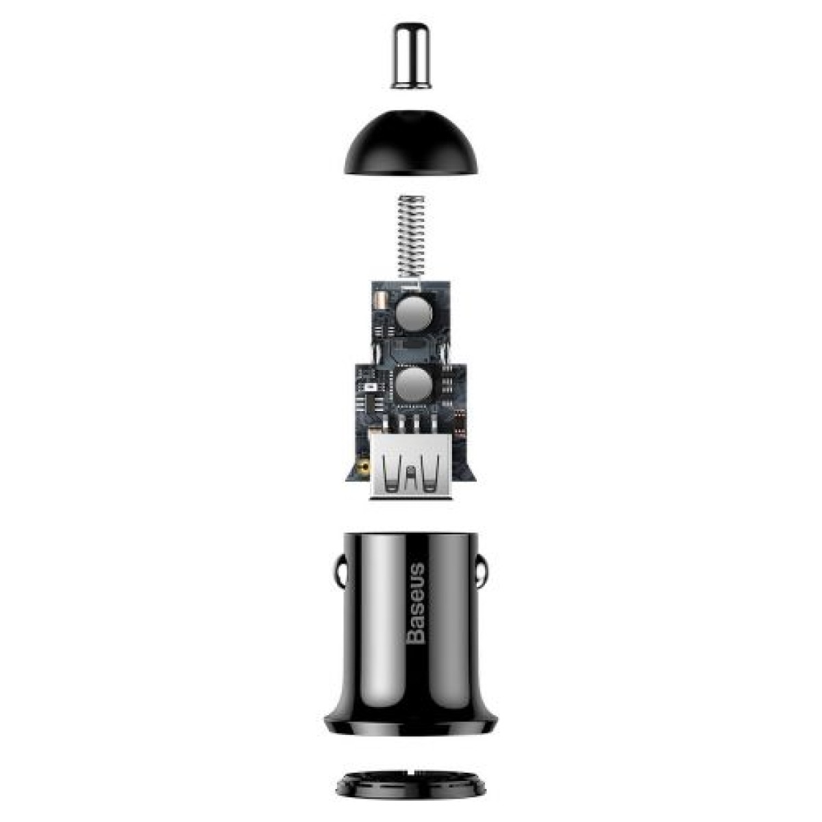 Baseus Car Charger Grain Pro Dual USB 4.8A Μαύρο (CCALLP-01)
