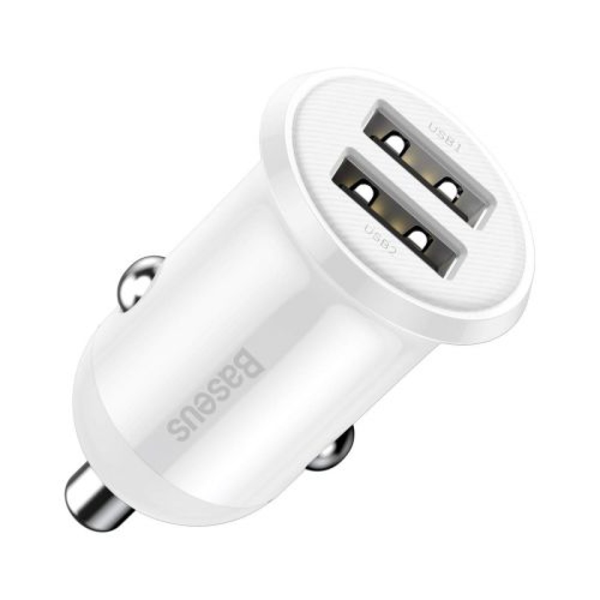 Baseus Car Charger Grain Pro Dual USB 4.8A Λευκό (CCALLP-02)