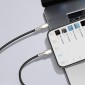 Baseus Type-C - Μεταλλικό καλώδιο δεδομένων σειράς Lightning Cafule PD 20W 1m Μαύρο (CATLJK-A01)