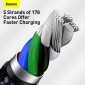 Baseus Type-C - Μεταλλικό καλώδιο δεδομένων σειράς Lightning Cafule PD 20W 1m Μαύρο (CATLJK-A01)
