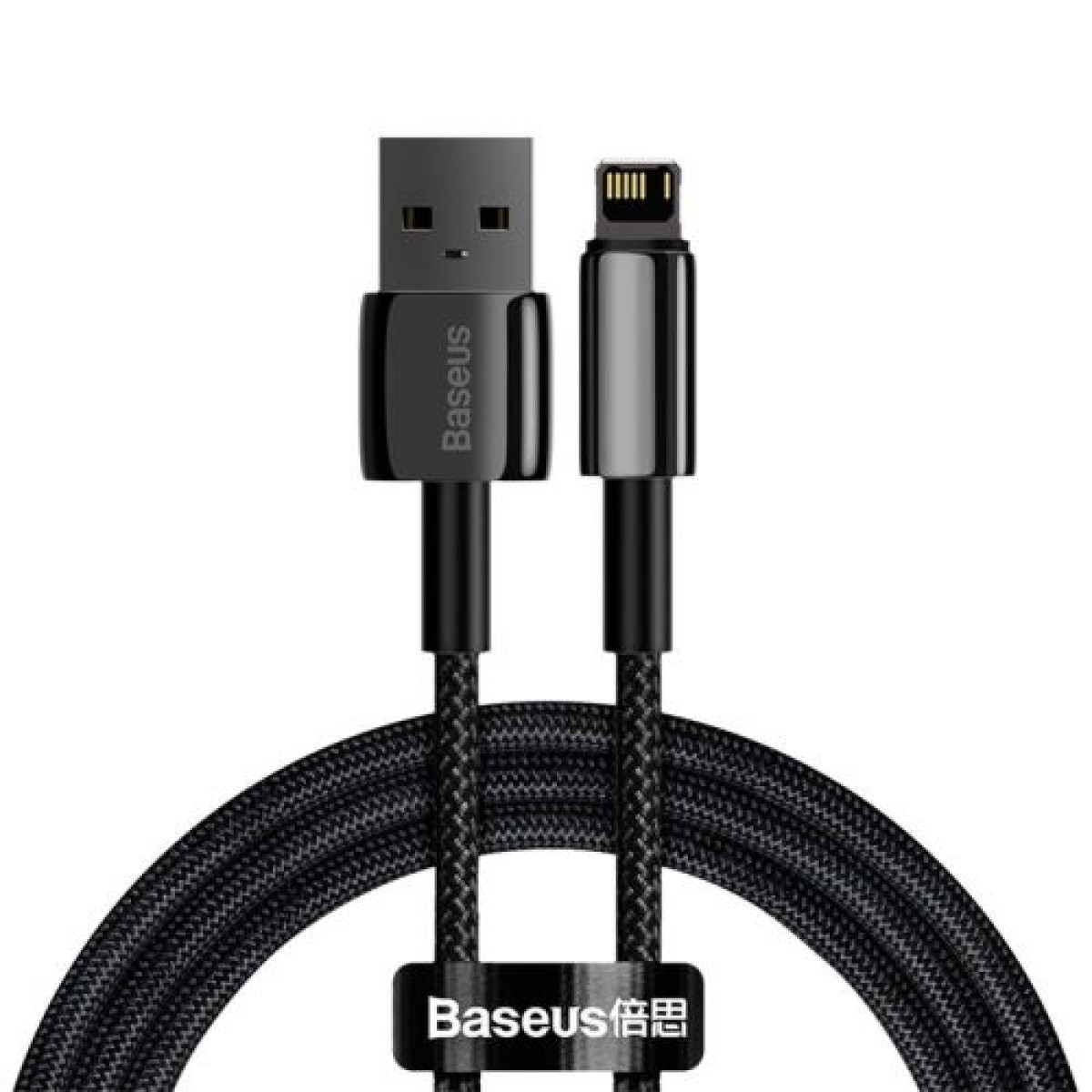 Καλώδιο σειράς Baseus Lightning Tungsten 2.4A, 1m μαύρο (CALWJ-01)