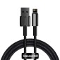Καλώδιο σειράς Baseus Lightning Tungsten 2.4A, 1m μαύρο (CALWJ-01)