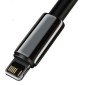 Καλώδιο σειράς Baseus Lightning Tungsten 2.4A, 1m μαύρο (CALWJ-01)