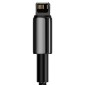 Καλώδιο σειράς Baseus Lightning Tungsten 2.4A, 1m μαύρο (CALWJ-01)