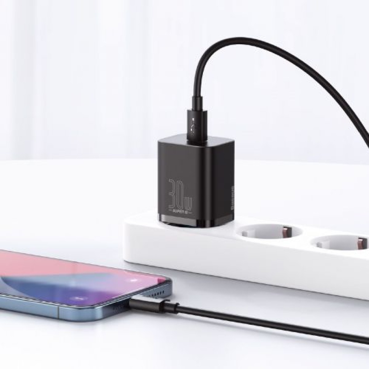 Φορτιστής ταξιδίου Baseus Super Si 1C Quick Charger PD 30W EU Black (CCSUP-J01)