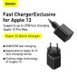 Φορτιστής ταξιδίου Baseus Super Si 1C Quick Charger PD 30W EU Black (CCSUP-J01)