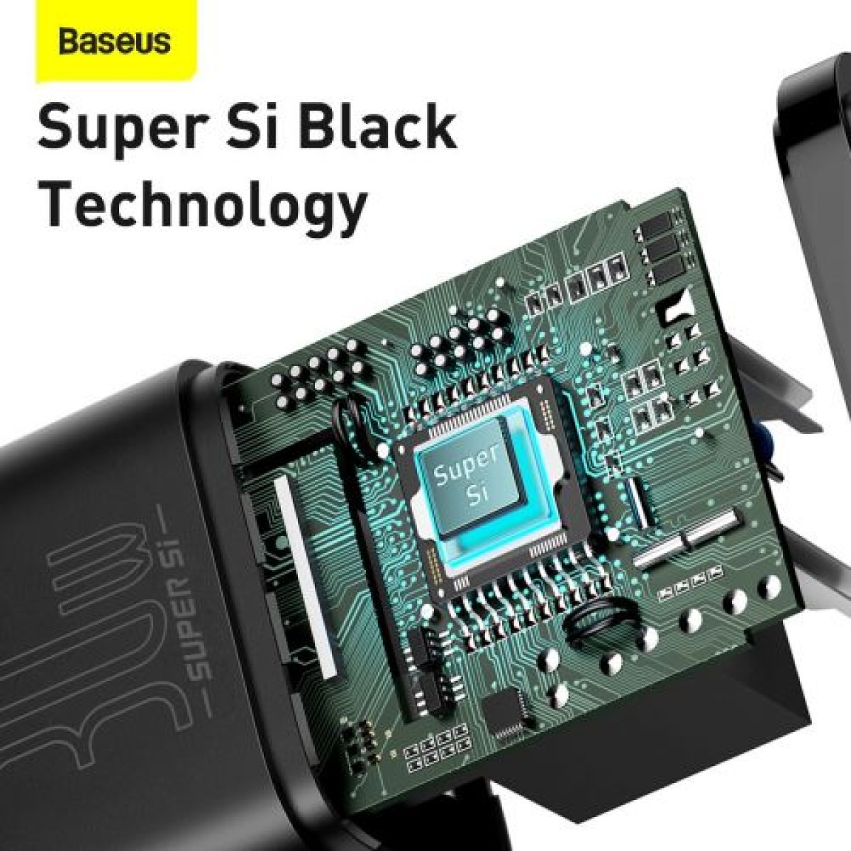Φορτιστής ταξιδίου Baseus Super Si 1C Quick Charger PD 30W EU Black (CCSUP-J01)