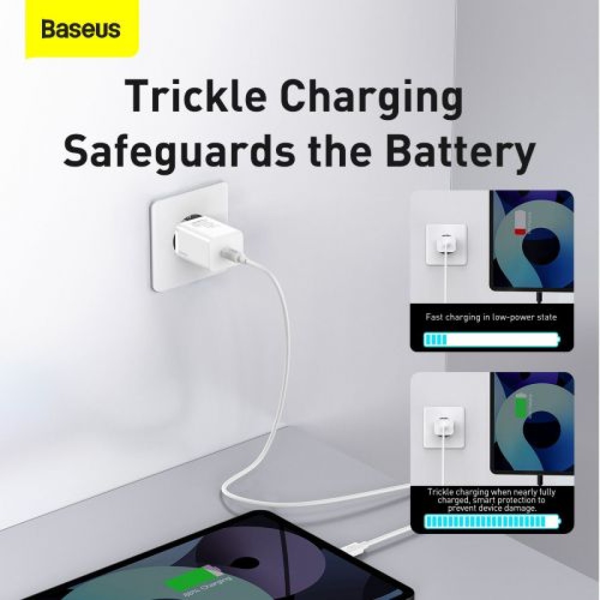 Baseus Travel Charger Super Si 1C Quick Charger PD 30W EU White (CCSUP-J02)