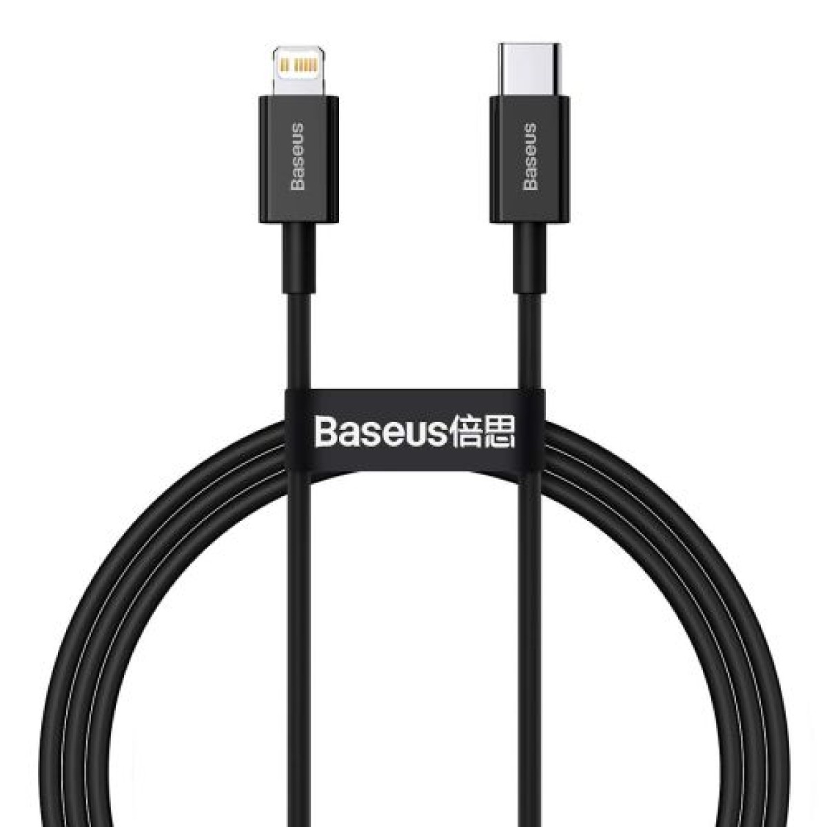 Baseus Type-C - Καλώδιο δεδομένων γρήγορης φόρτισης σειράς Lightning Superior, PD 20W, 1m, Μαύρο (CATLYS-A01)
