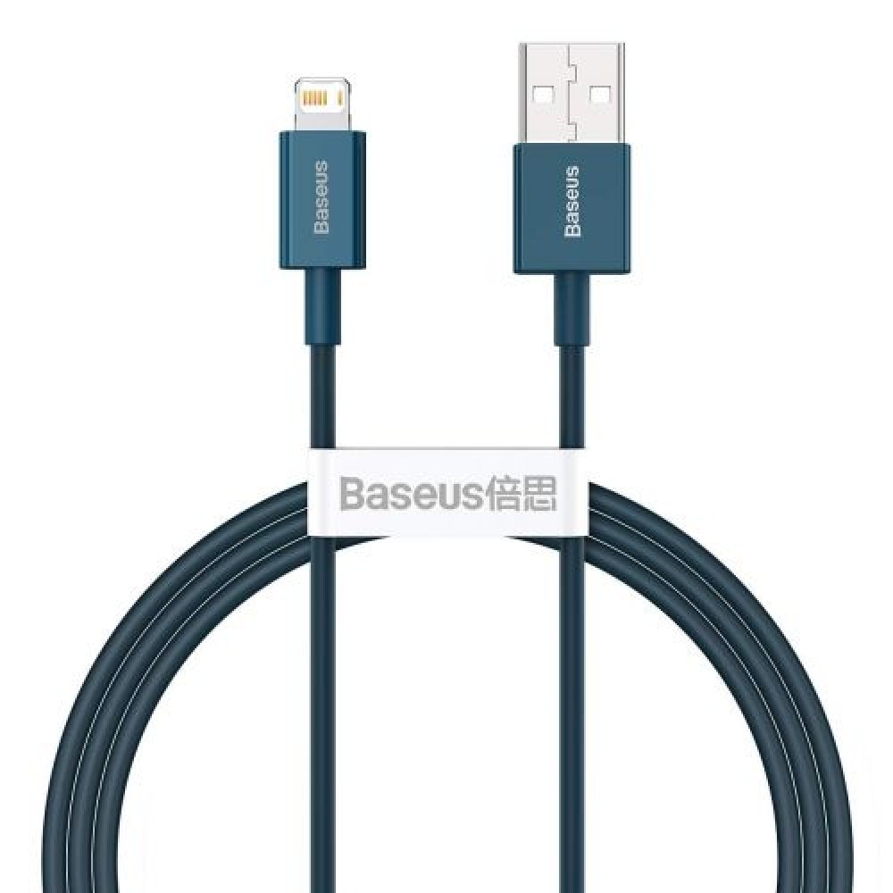 Καλώδιο Baseus Lightning Superior Series, Fast Charging, Data 2.4A, 1m Blue (CALYS-A03)