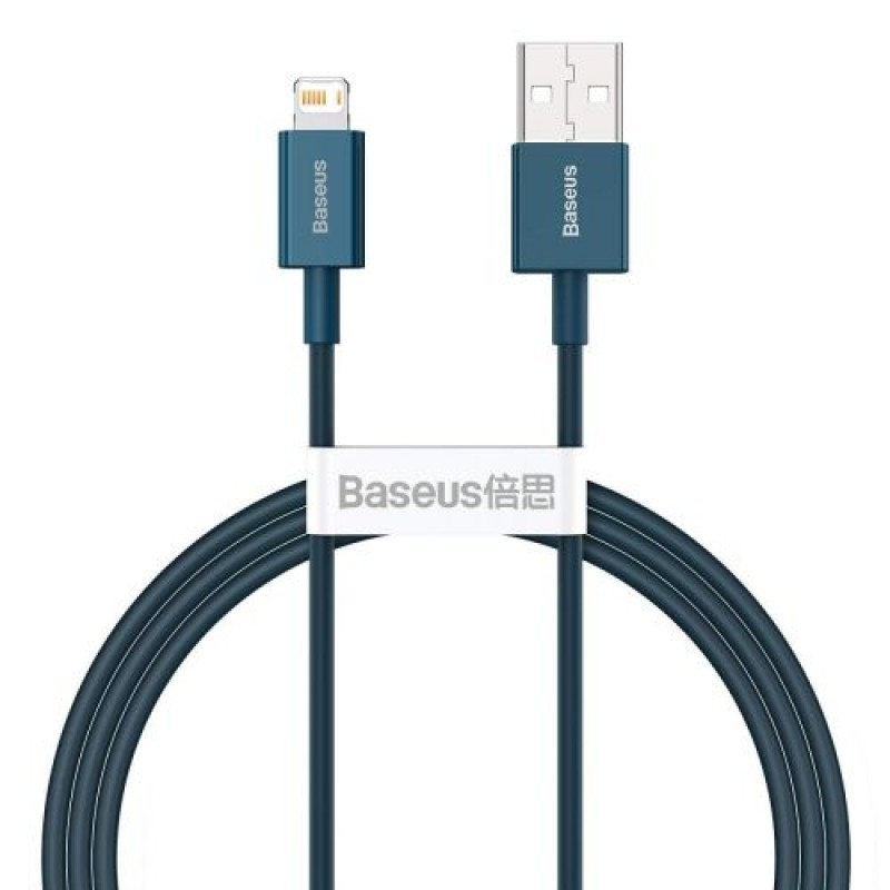 Καλώδιο Baseus Lightning Superior Series, Fast Charging, Data 2.4A, 1m Blue (CALYS-A03)
