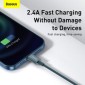 Καλώδιο Baseus Lightning Superior Series, Fast Charging, Data 2.4A, 1m Blue (CALYS-A03)