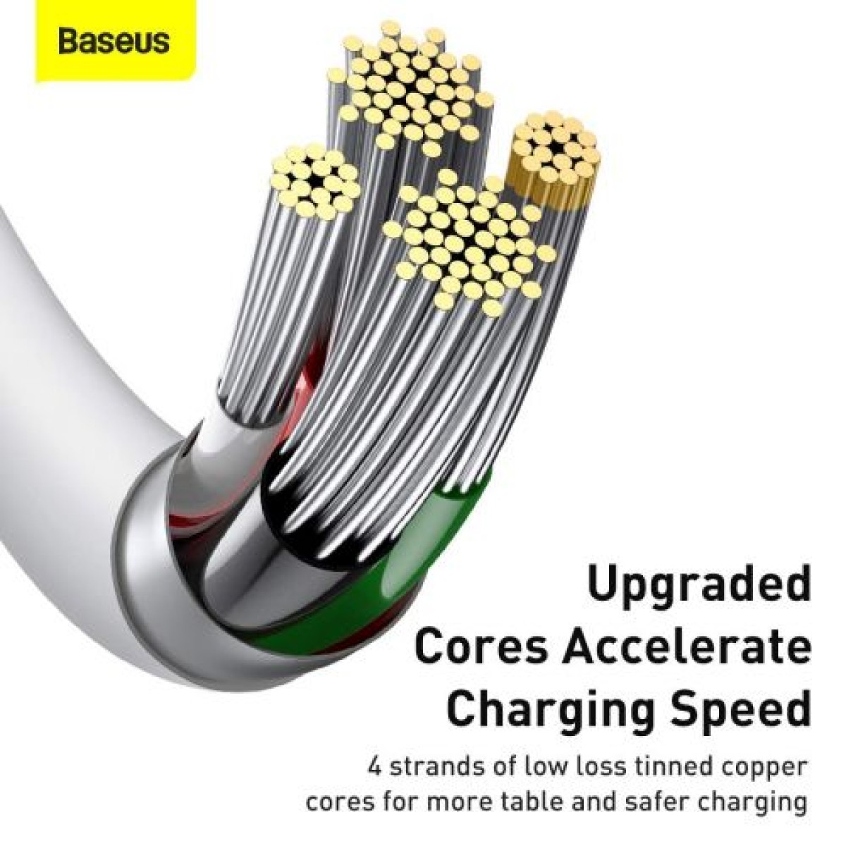 Καλώδιο Baseus Lightning Superior Series, Fast Charging, Data 2.4A, 1,5m White (CALYS-B02)