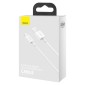 Καλώδιο Baseus Lightning Superior Series, Fast Charging, Data 2.4A, 1,5m White (CALYS-B02)