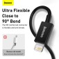 Καλώδιο Baseus Lightning Superior Series, Fast Charging, Data 2.4A, 2m Black (CALYS-C01)
