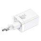 Baseus Travel Charger Super Si Pro mini Fast Charger, C+U, PD 3.0, QC 3.0 30W EU White (CCSUPP-E02)