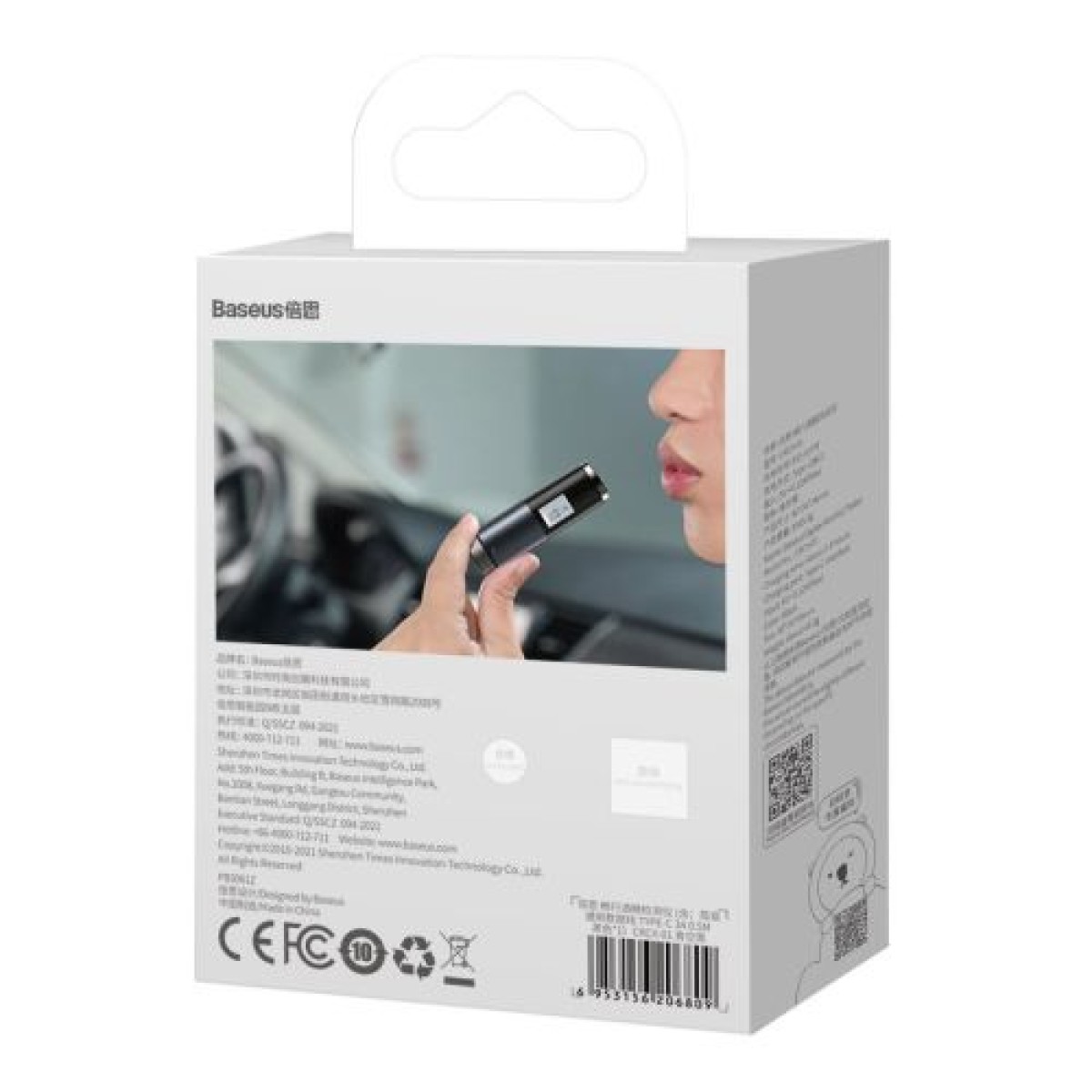 Baseus Car Tool Alcohol Breathalyser Breathless Series, PD 5V (με καλώδιο USB - Type-C 1m), Μαύρο (CRCX-01)