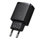 Baseus Travel Charger Compact Quick Charger U+C 20W EU Black (CCXJ-B01)
