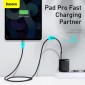 Baseus Travel Charger Compact Quick Charger U+U+C PD3.0, QC 3.0 30W EU Black (CCXJ-E01)