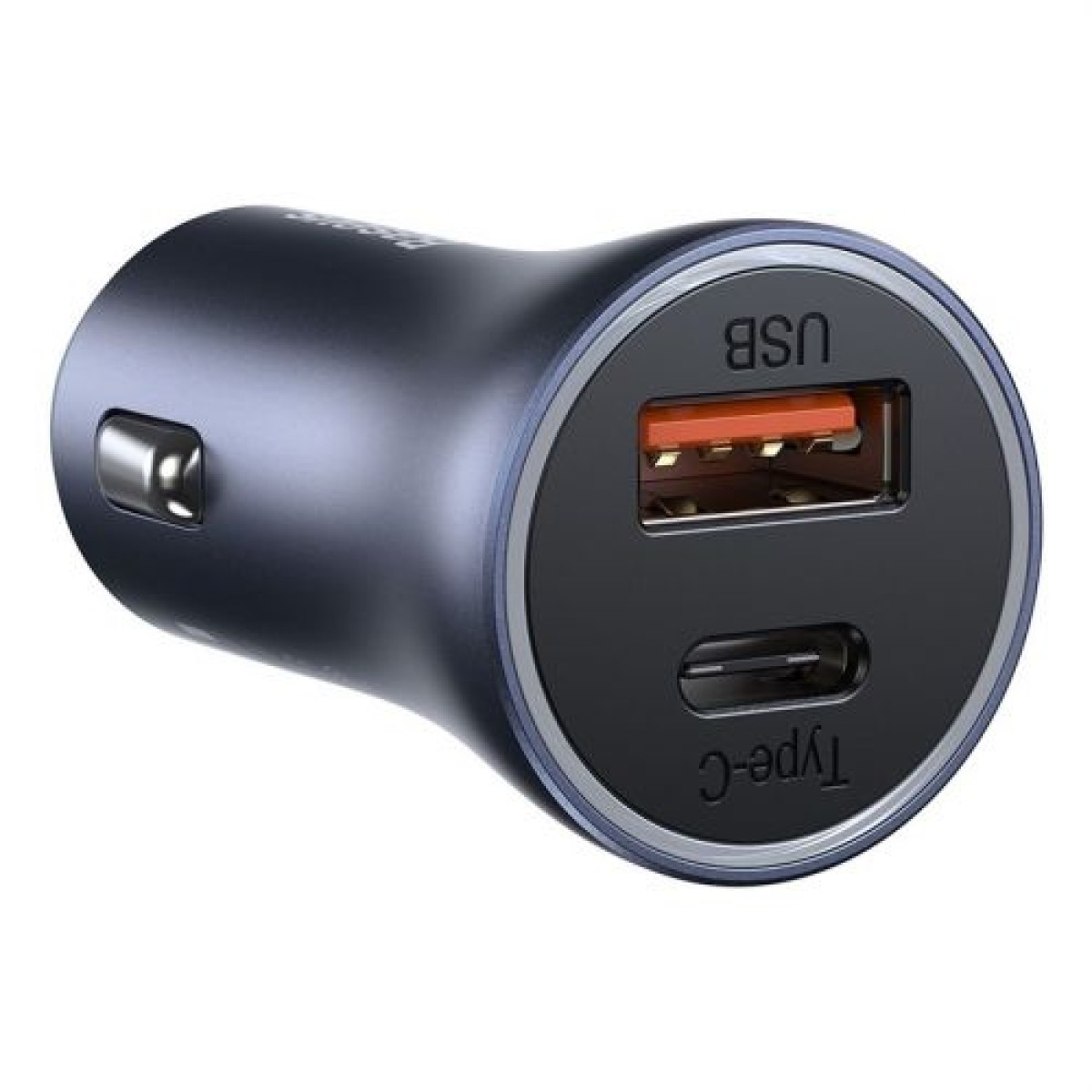 Baseus Car Charger Golden Contactor Pro Dual Quick Charger U+C, PD 3.0, QC 4+, SCP FCP AFC (With Type-C - Lightning 1m Black) 40W Σκούρο Γκρι (TZCCJD-B0G)