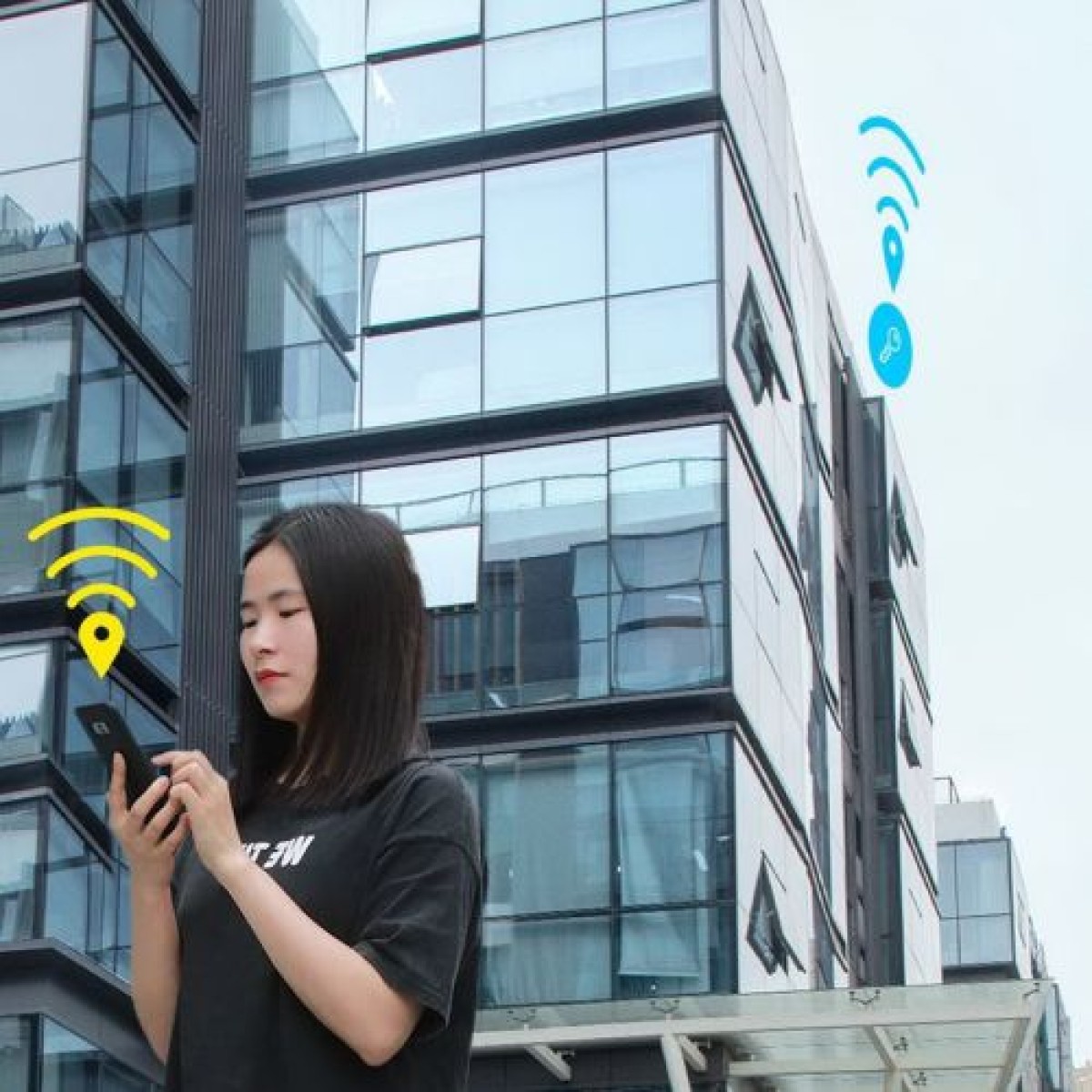 Μίνι ασύρματο κλειδί Baseus Home Intelligent T2 μπρελόκ και άλλος ανιχνευτής αντικειμένων λευκό (ZLFDQT2-02)