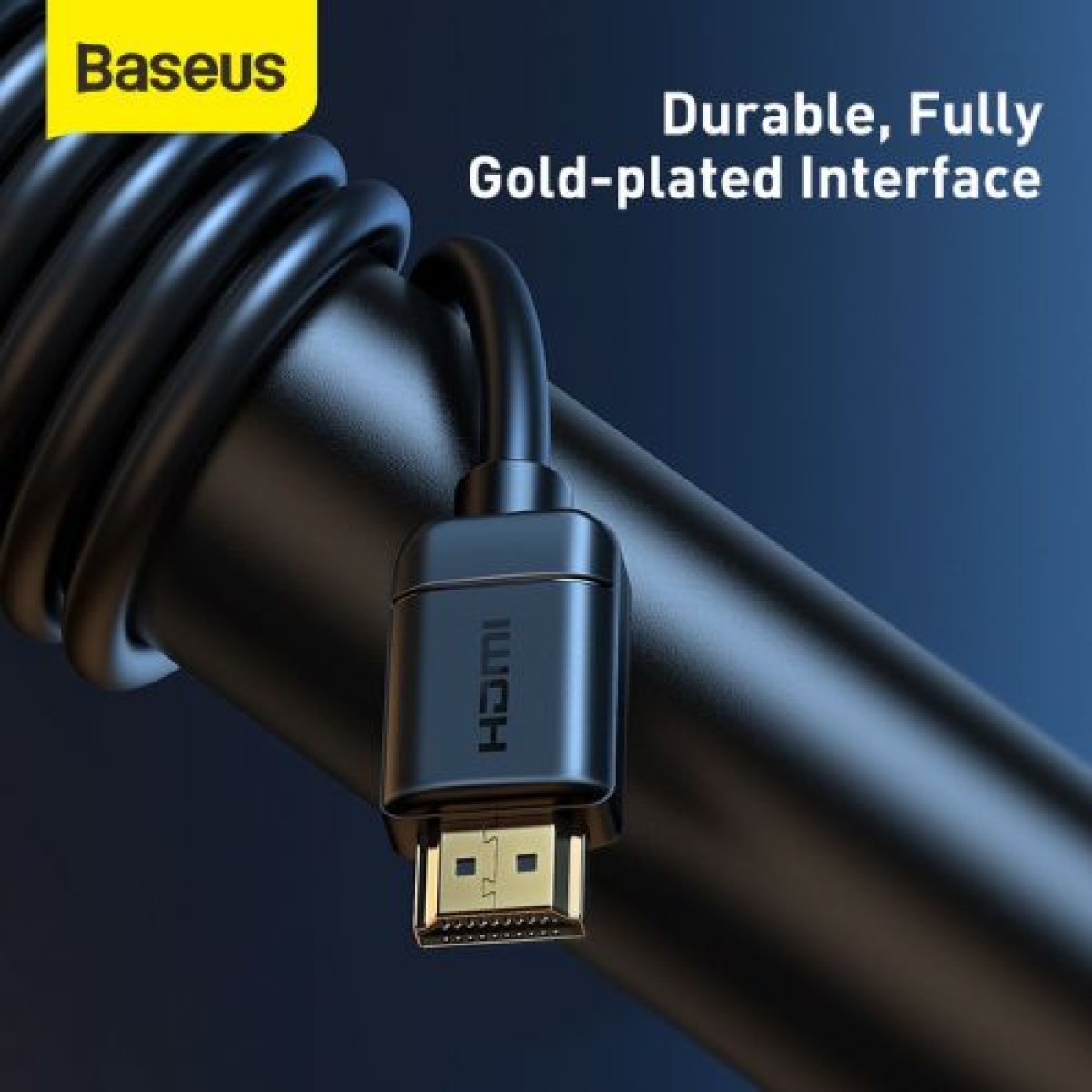 Καλώδιο βίντεο Baseus Σειρά υψηλής ευκρίνειας HDMI σε HDMI 4K 60 Hz, 3D HDR, 18 Gbps, 1 m Μαύρο (CAKGQ-A01)
