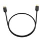Καλώδιο βίντεο Baseus Σειρά υψηλής ευκρίνειας HDMI σε HDMI 4K 60 Hz, 3D HDR, 18 Gbps, 1 m Μαύρο (CAKGQ-A01)