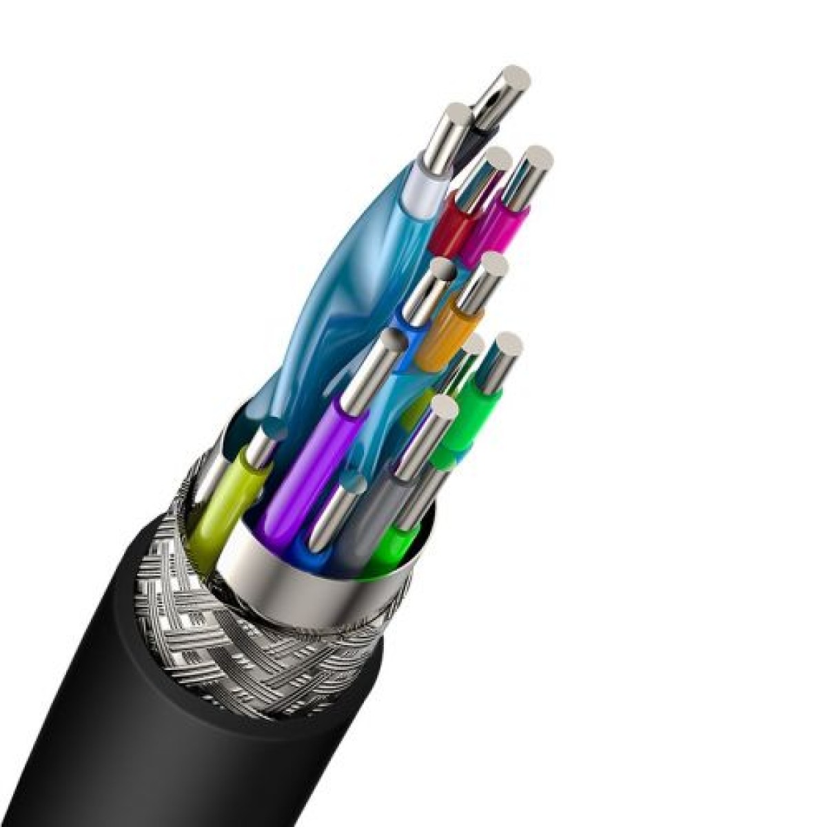 Καλώδιο βίντεο Baseus Σειρά υψηλής ευκρίνειας HDMI σε HDMI 4K 60 Hz, 3D HDR, 18 Gbps, 1 m Μαύρο (CAKGQ-A01)