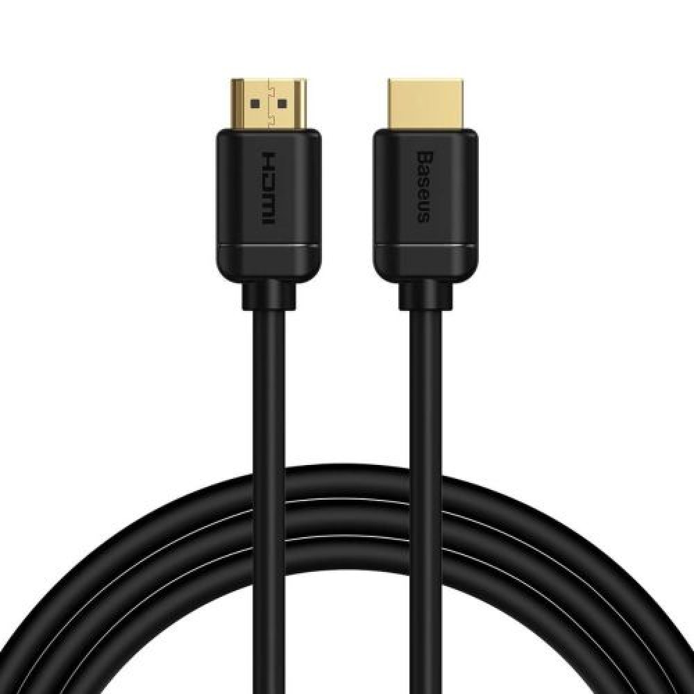 Καλώδιο βίντεο Baseus σειράς υψηλής ευκρίνειας HDMI σε HDMI 4K 60 Hz, 3D HDR, 18 Gbps, 2m, Μαύρο (CAKGQ-B01)