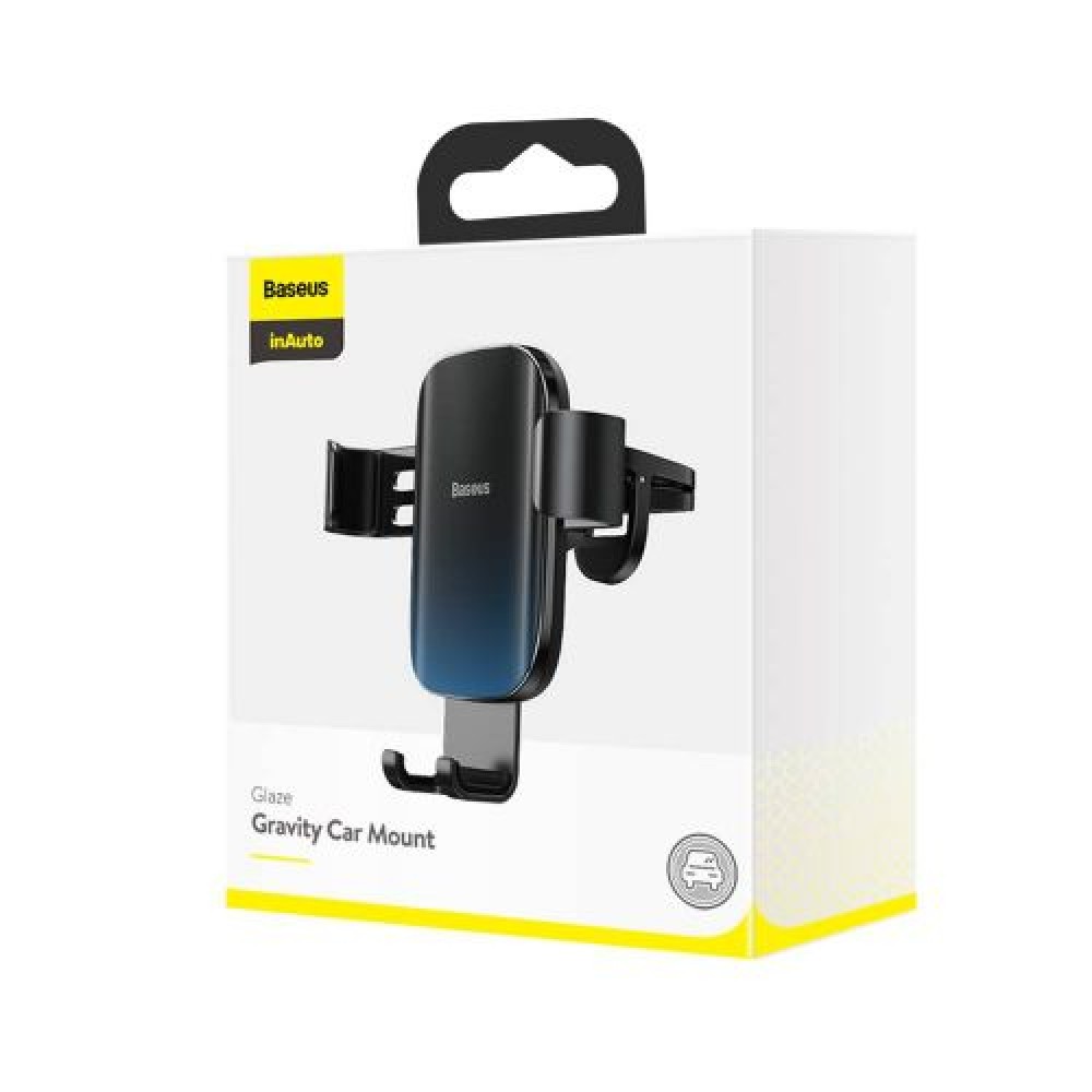 Baseus Car Mount Glaze Gravity Θήκη τηλεφώνου Μαύρο (SUYL-LG01)