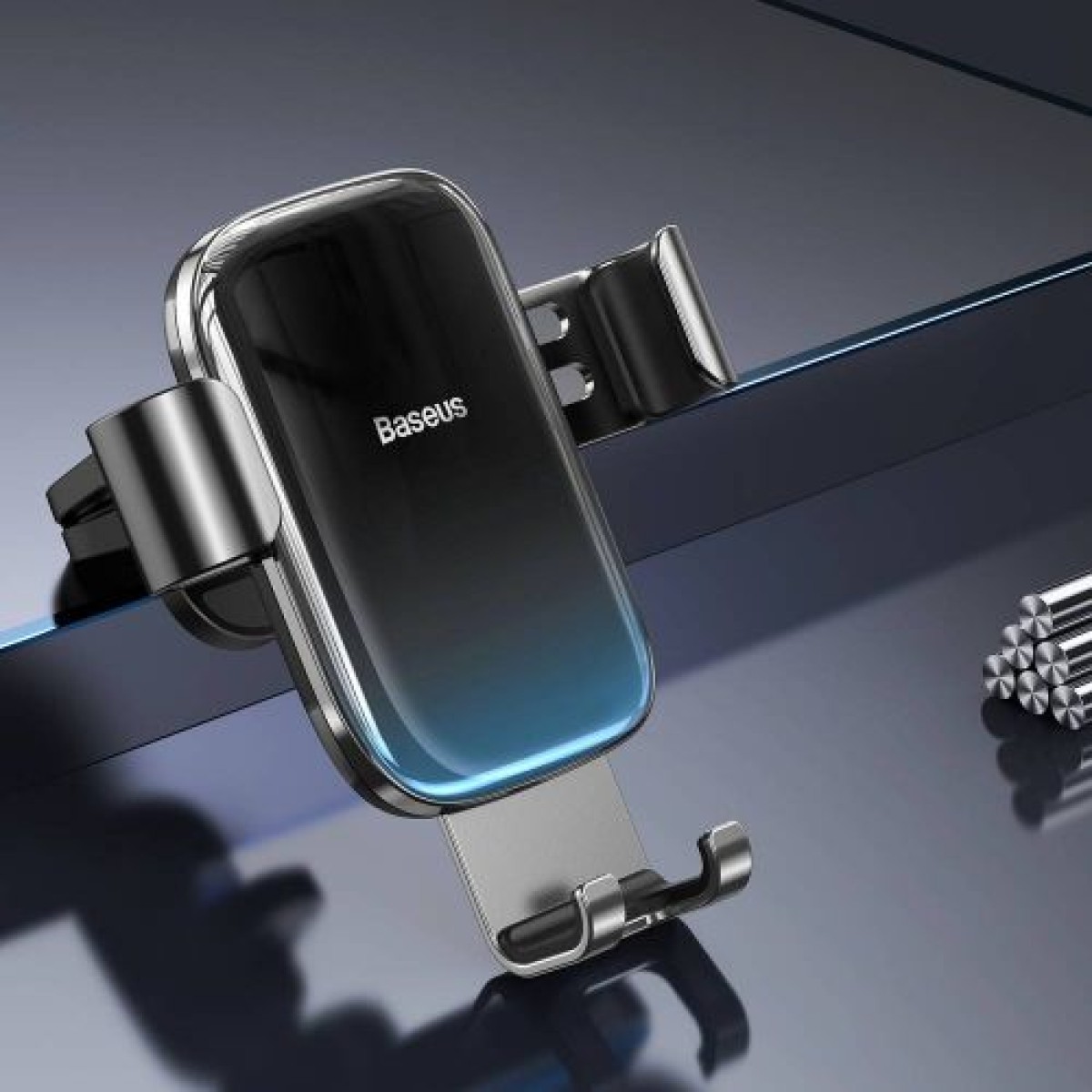 Baseus Car Mount Glaze Gravity Θήκη τηλεφώνου Μαύρο (SUYL-LG01)
