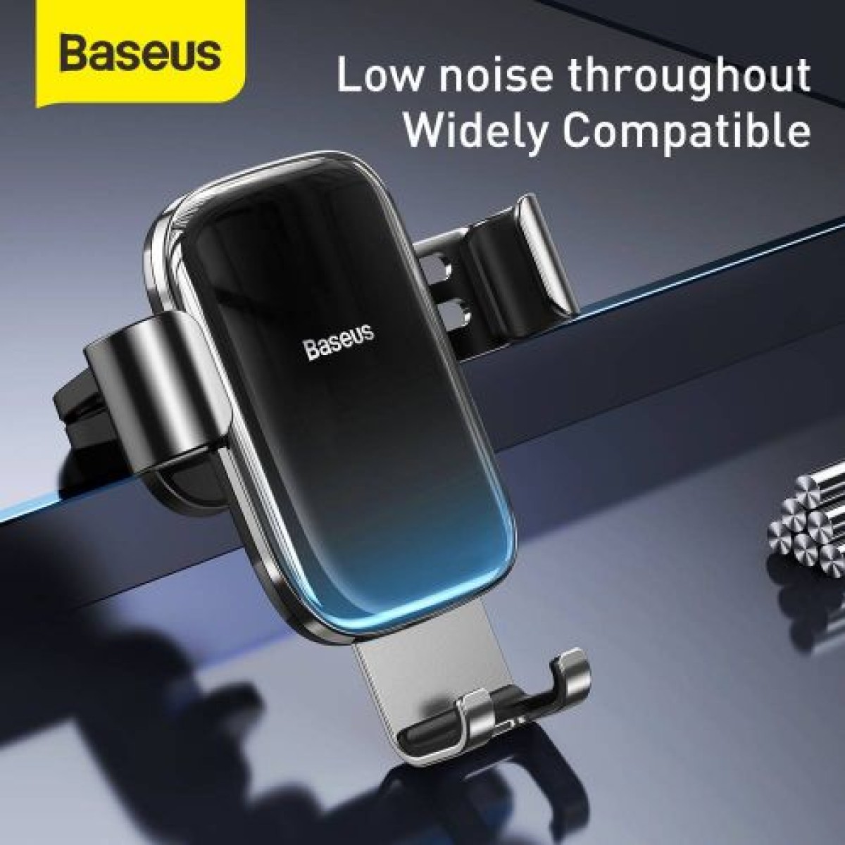 Baseus Car Mount Glaze Gravity Θήκη τηλεφώνου Μαύρο (SUYL-LG01)