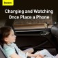 Baseus Car Mount Wireless Charger Αποθήκευση ενέργειας Θήκη τηλεφώνου πίσω καθίσματος 15W Μαύρο (WXHZ-01)