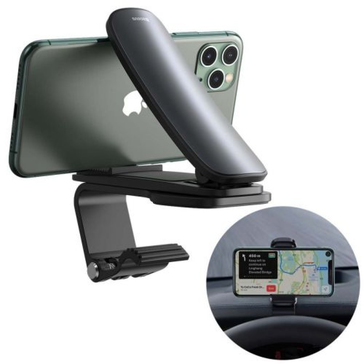 Στήριγμα της σειράς Baseus Car Mount Big Mouth Pro (4,7 - 6,5 ίντσες) Μαύρο (SUDZ-A01)